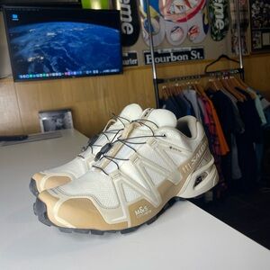 Salomon Speedcross 3 Gore-tex Sneakers in Vanilla Ice White mens size 10.5